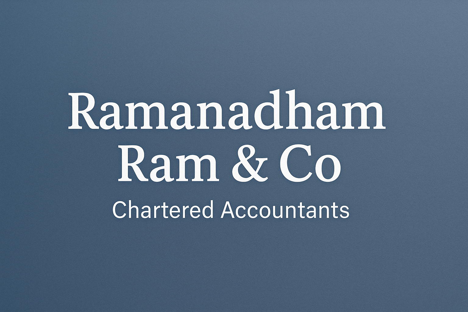 Ramanadham Ram &amp; Co